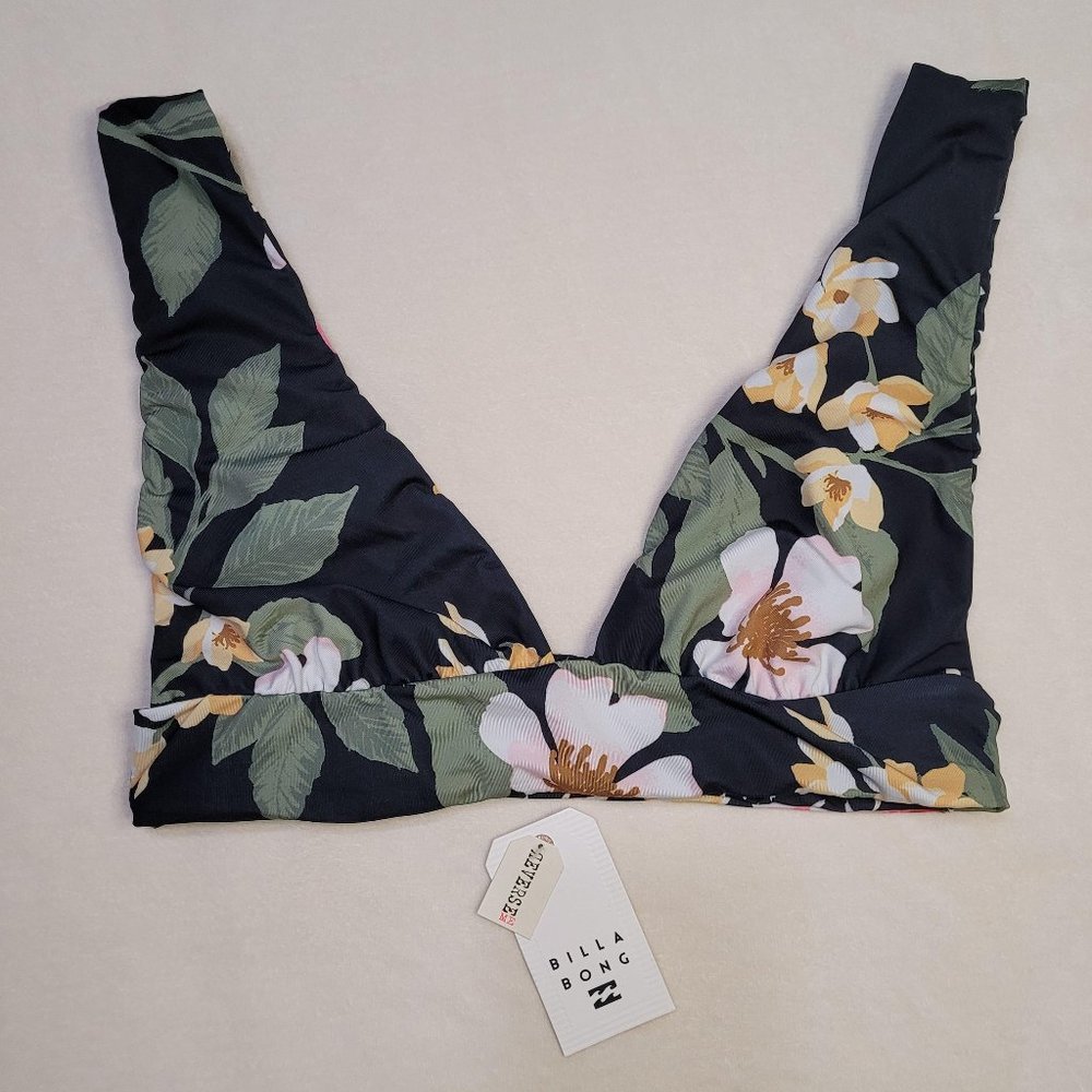 Billabong "Hey Mama" XL Reversible Plunge Bikini Top